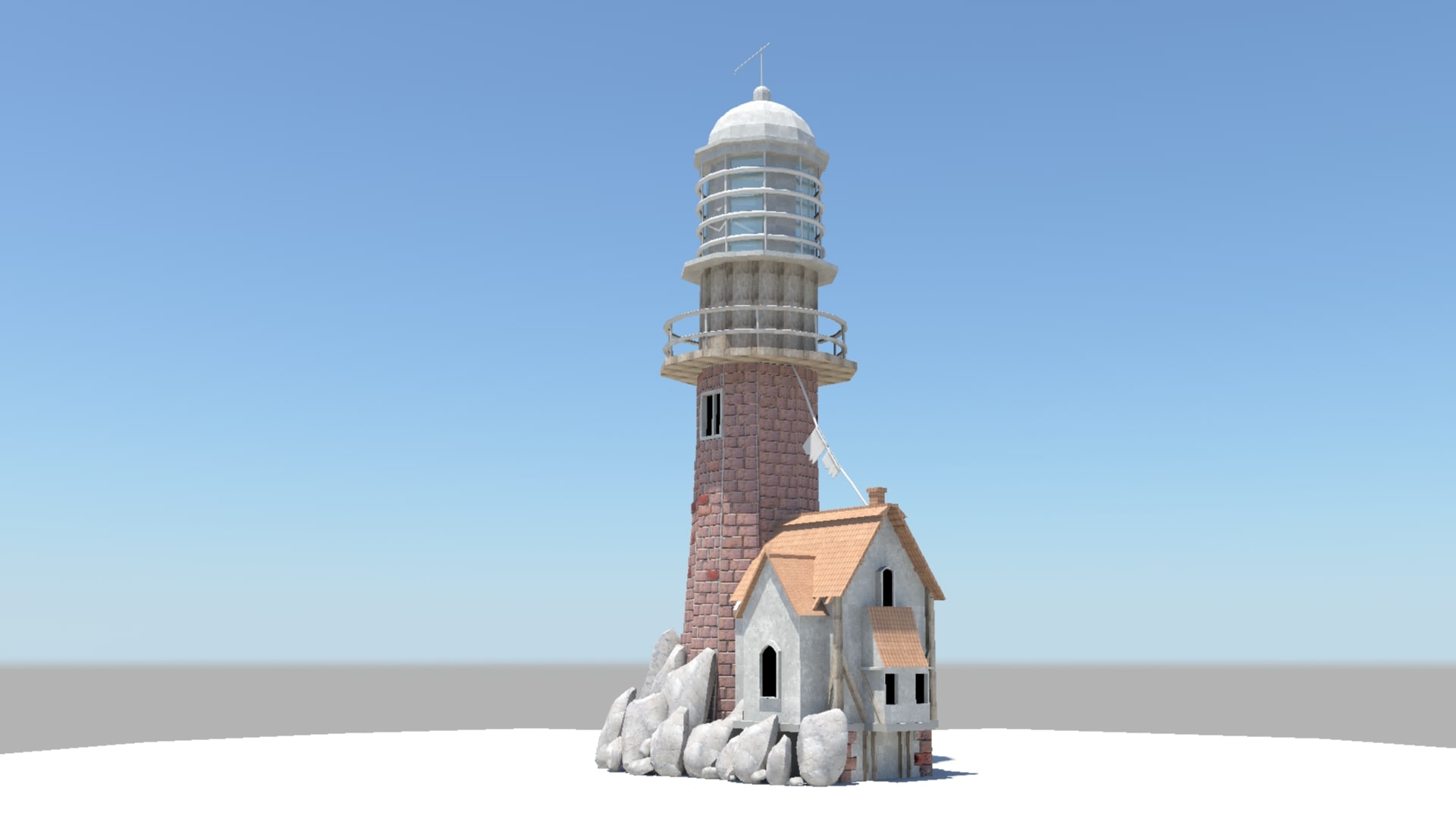 Light House Modelling (Maya)