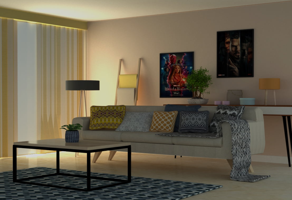 Living room - Day scene 1 (Max)