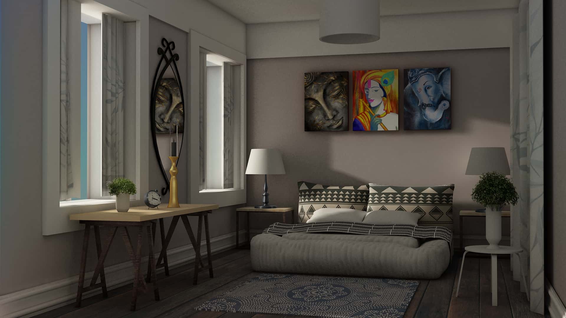 Bed room - Day scene 1 (Max)